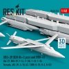 RESKIT RS48-0516 GBU-39 SDB (8 pcs) and BRU-61 (2 pcs) (Su-27, MiG-29, F-16, F-15E, F-22, F-35, Tornado, JAS-39, A-10, AC-130W, B-1B, B-2, B-52) (3D Printed) (1/48)